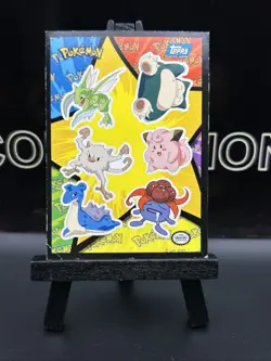 Pokemon Topps Blue Label 1999 Movie Sticker Puzzle Sheet Lapras Snorlax MP - Image 2