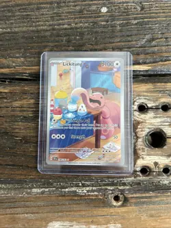 Pokemon TCG Lickitung 180/162 IR Illustration Rare Temporal Forces - Image 1