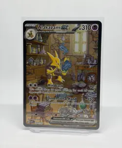 Pokemon Alakazam ex 201/165 Scarlet & Violet 151 Holo Special Illustration Rare… - Image 1