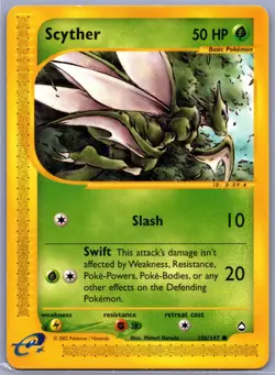 Scyther (106) Common Aquapolis 106/147 LP - Pokemon TCG - Image 1