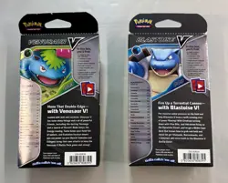 Pokemon 2021 Venusaur & Blastoise TCG V Battle Deck Box Sealed (1 of each) New - Image 2