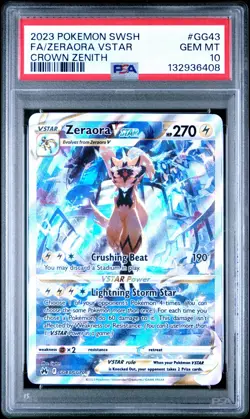 Zeraora VSTAR GG43/GG70 PSA 10 - 2023 Pokemon Crown Zenith Galarian Gallery - Image 1