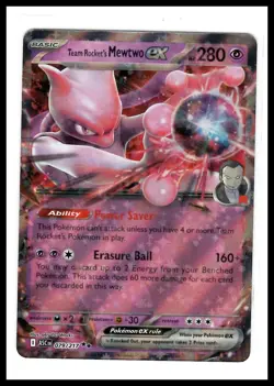 2026 Pokemon ME: Ascended Heroes Team Rocket's Mewtwo ex 079/217 NM - Image 1