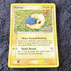 Pokemon Mareep EX Team Rocket Returns Rare 67/109 50 HP English TCG - Image 1