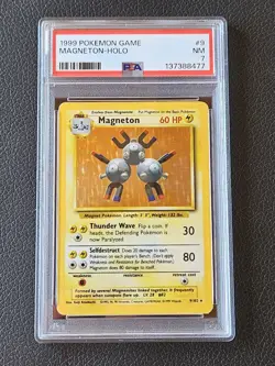 Magneton 009/102 Base Set Holo Rare 1999 Pokemon PSA 7 NM - Image 1