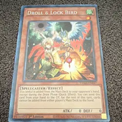 Yu-Gi-Oh! Droll & Lock Bird (Collectors Rare) Tactical Masters 1st Ed TAMA-EN047 - Image 1