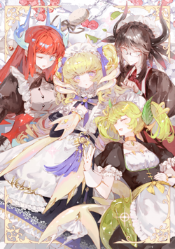 Yu-Gi-Oh Parlor House Kitchen Dragonmaid doujin Card Sleeve Protector - Image 1