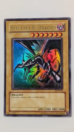 Yugioh Red Eyes Black Dragon LOB-070 Ultra Rare – LP - Image 1