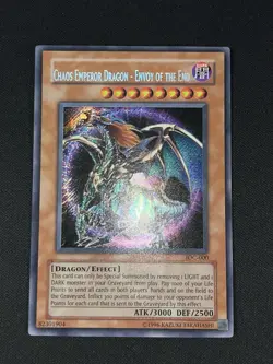 Yu-Gi-Oh! Chaos Emperor Dragon Envoy of the End IOC-000 Misprint Name Shift OG - Image 1