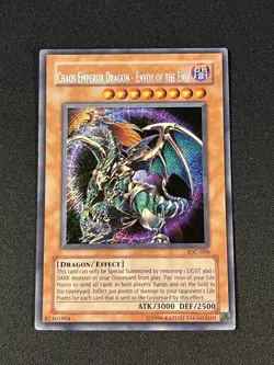 Yu-Gi-Oh! Chaos Emperor Dragon Envoy of the End IOC-000 Misprint Name Shift OG - Image 2