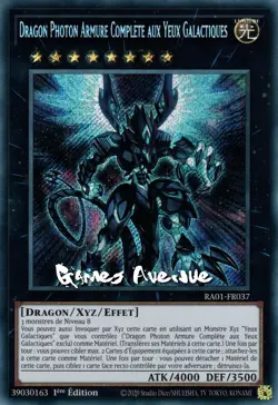 Yu-Gi-Oh! Dragon Photon Armure Complete Aux Yeux Galactique RA01-FR037 VF/SECRET - Image 1