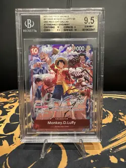 Monkey.D.Luffy 2025 One Piece Dallas Day Promo BGS 9.5 GEM MINT ST10-006 - Image 1