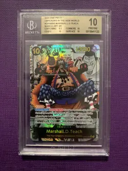 One Piece TCG Marshall D. Teach Blackbeard Manga BGS10 Emperors In The New World - Image 1