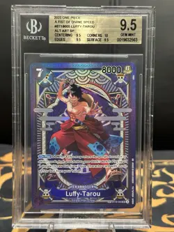 2025 ONE PIECE DIVINE SPEED OP11 SP ALT ART #ST18-005 LUFFY TAROU BGS 9.5 - Image 2