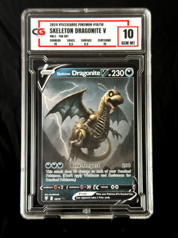 Dragonite CG 10 VYU33Cards CGC PSA Pokemon Fan art Non TCG UNLC - Image 1
