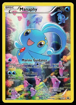 Manaphy XY113 Holo Full Art Black Star Promo Pokemon Card - Image 1