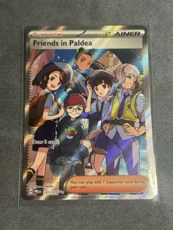 Pokemon TCG Trainer Friends in Paldea Ultra Rare Holo Card 137/131 - Image 1