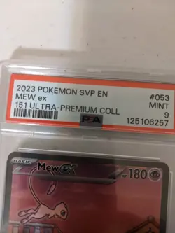 Mew ex 053 Sv: Scarlet & Violet Promo Cards Holo PSA 9 MINT - Image 4