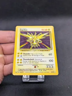 Pokemon Card Zapdos 16/102 Base Set Holo Rare WOTC Played - Image 3