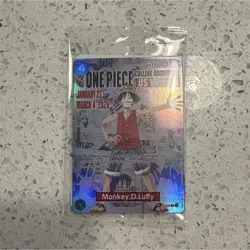 Bandai Namco One Piece CCG Monkey D. Luffy US Tour Promo Foil Card - Image 1