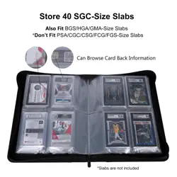 Graded Card Binder - Holds 40 SGC Slabs, 4 Pocket Slab Binder for SGC, BGS, H. - Image 2