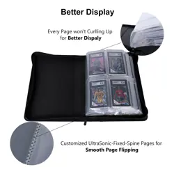 Graded Card Binder - Holds 40 SGC Slabs, 4 Pocket Slab Binder for SGC, BGS, H. - Image 4