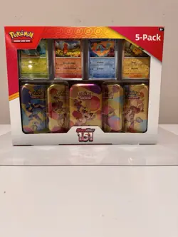 Pokemon Scarlet & Violet 151 5-Tin Trading Card Game - Image 1