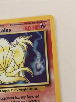 Ninetales Holo Base Set 12/102 Vintage Pokemon Card 1999 LP - Image 5