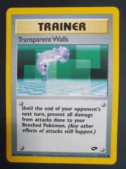 Transparent Walls 125/132 Trainer - Gym Challenge Set - Pokemon Card - Excellent - Image 1
