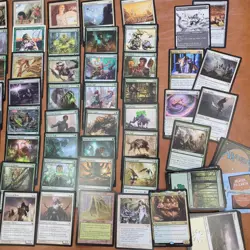 Whole COMMANDER Magic Deck - Heaven to Earth Games = Toxic Poison infect W/G MTG - Image 2