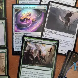 Whole COMMANDER Magic Deck - Heaven to Earth Games = Toxic Poison infect W/G MTG - Image 5