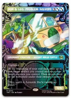 Don & Leo, Problem Solvers (Showcase) #242 (Foil) (NM) TMT Magic MTG - Image 1