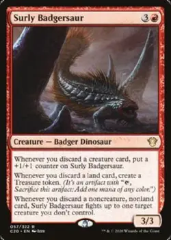 MTG - Commander 2020 - Surly Badgersaur - NM - Image 1