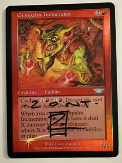 Magic The Gathering - 1x Signed Foil Gempalm Incinerator (mtg) Legions - Image 1