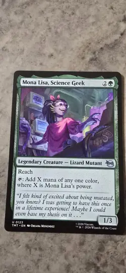 Mona Lisa, Science Geek Teenage Mutant Ninja Turtles Regular Uncommon MTG NM - Image 1