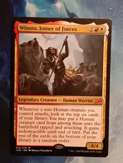 MTG Winota, Joiner of Forces (216/434) Ikoria Lair of Behemoths NM - Image 1