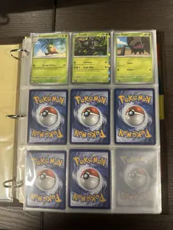 Huge Binder Collection Lot of 150+ Pokemon Cards Mixed SV Era - Image 1