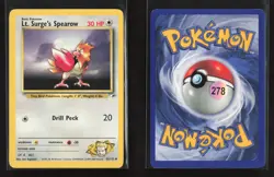 Lt. Surge's Spearow 52/132 Uncommon Gym Heroes Pokemon LP - Image 1