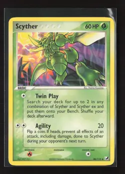 Scyther 46/115 Uncommon Unseen Forces Pokemon NM - Image 2