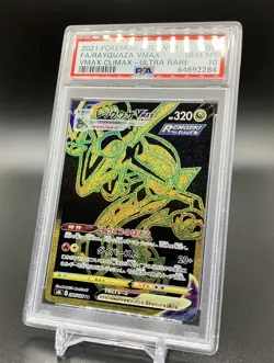 PSA 10 Rayquaza Pokemon 284/184 Japanese 2021 Vmax Full Art UR Vmax Climax #284 - Image 1