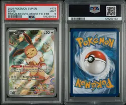 Pokemon TCG Eevee 173 Holo Promo Prismatic Evolutions Pokemon Center ETB, PSA 9 - Image 3