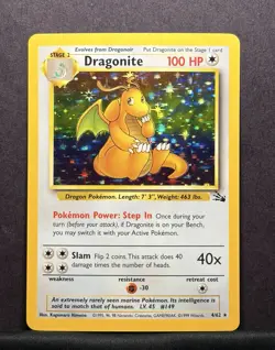 Dragonite Holo #4/62 - Fossil Set Unlimited - 1999 WOTC Vintage Pokemon - Image 1