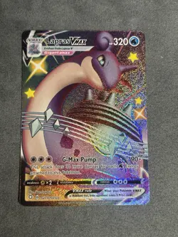 Pokemon TCG Lapras VMAX Shining Fates Holo Rare Card SV111/SV122 Mint Condition - Image 1