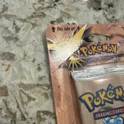 Pokemon Fossil Booster Blister Pack Lapras Artwork 1999 WOTC Factory Sealed - Image 3