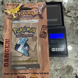 Pokemon Fossil Booster Blister Pack Lapras Artwork 1999 WOTC Factory Sealed - Image 5