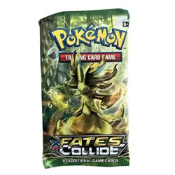 Pokemon TCG XY Fates Collide Factory Sealed Booster Pack Delphox Artwork 2016 - Image 1