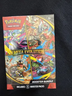 Pokemon TCG Mega Evolution Booster Bundle 6 Packs Factory Sealed - Image 1