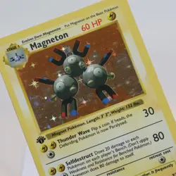 Pokemon TCG - Magneton 9/102 Base Set Holo Rare 1st Edition WOTC - EXC - Image 1