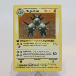 Pokemon TCG - Magneton 9/102 Base Set Holo Rare 1st Edition WOTC - EXC - Image 2
