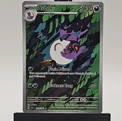 Pokemon TCG Arbok 176/162 Temporal Forces Illustration Rare Card - Image 1